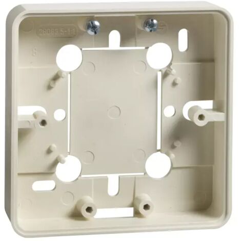 Elso Geräteträger flach 20mm für AP RENOVIERUNG perlweiß 504100