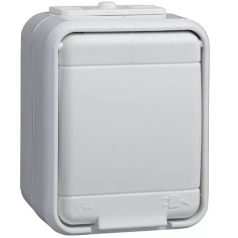 Elso Steckdose 1-fach AP reinweiß 445004