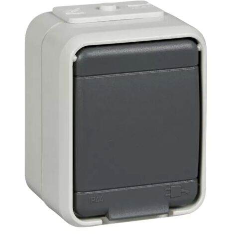Elso Steckdose 16A AquaTop Schraubklemme licht/basaltgrau 455009