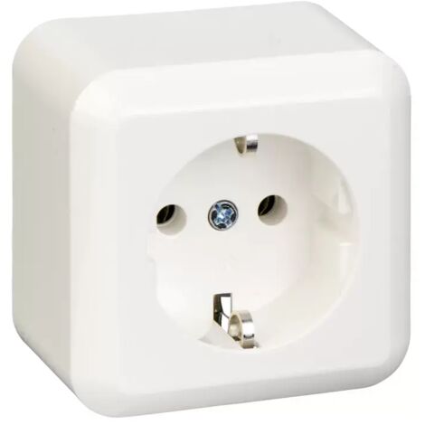 Elso Steckdose 16A CONTURA Steckklemme reinweiß 385004