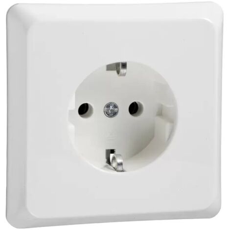 Elso Steckdose für Geräteträger 2-fach 16A RENOVIERUNG Schraubklemme reinweiß 515404