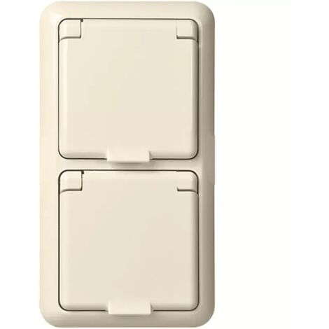 Elso UP-Steckdose 2-fach IP44 reinweiß 225414
