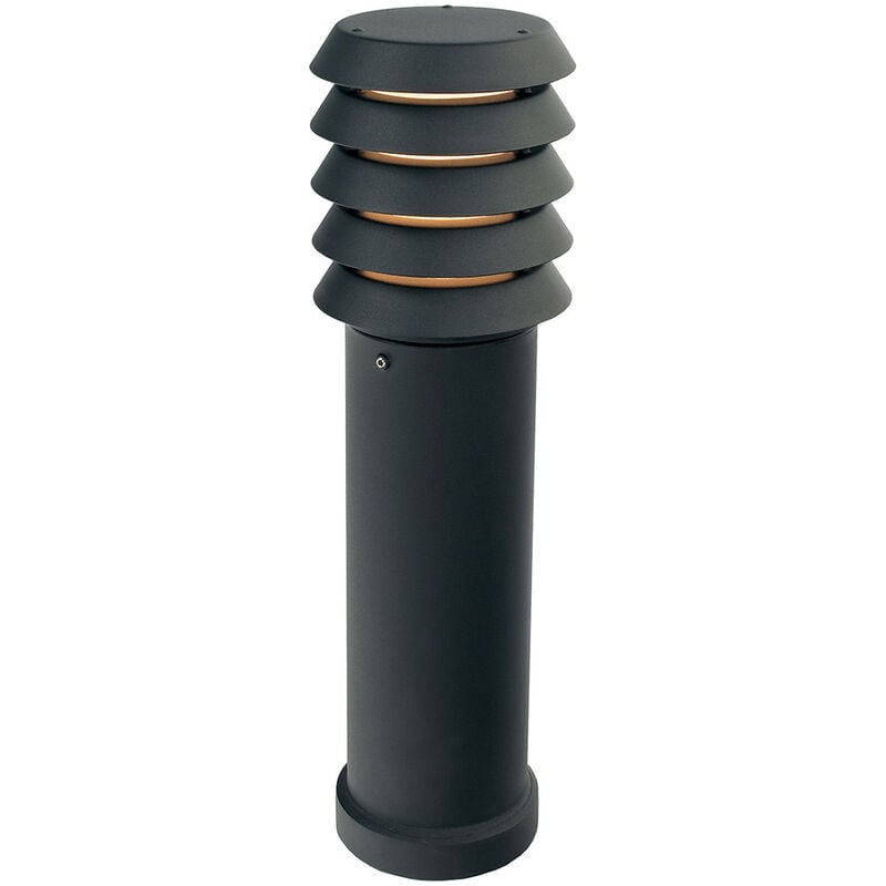 

1 Bolardo de exterior medio ligero Negro IP65, E27 - Elstead