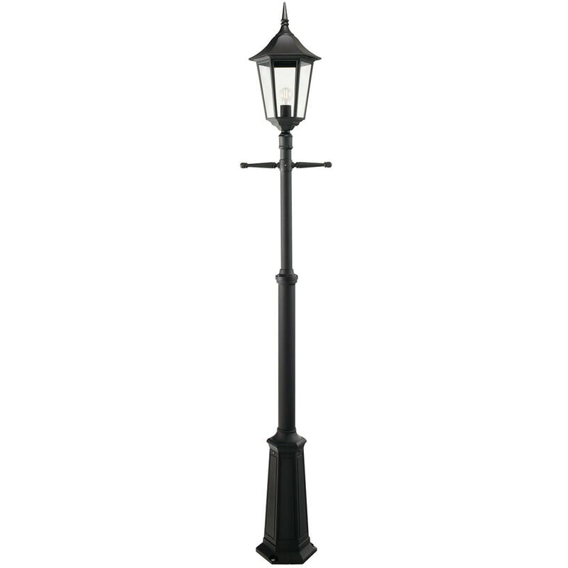 

1 farol de señalización de poste de exterior de luz negra IP54, E27 - Elstead