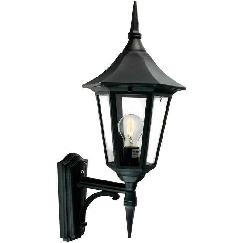 

Elstead - 1 Farolillo de pared para exterior Light Negro IP54, E27
