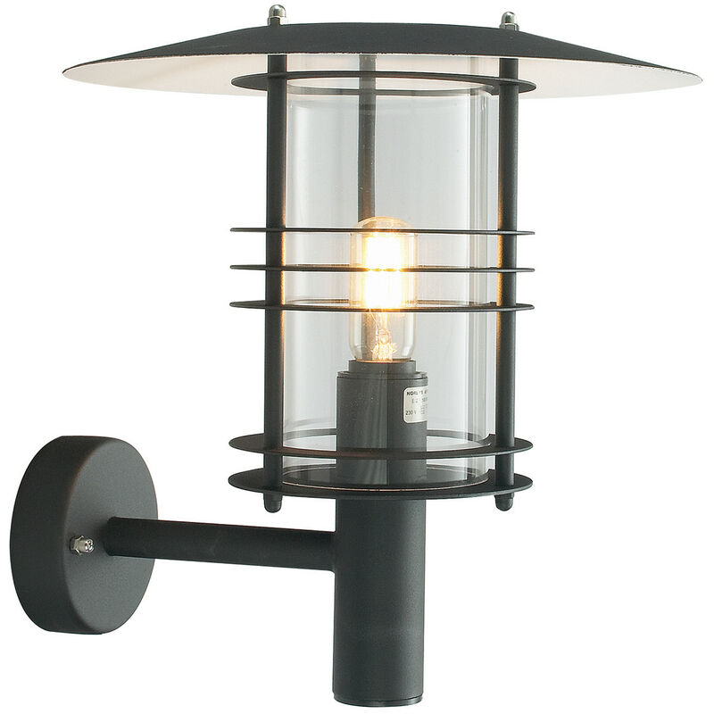 

Elstead - 1 Farolillo de pared para exterior Light Negro IP54, E27