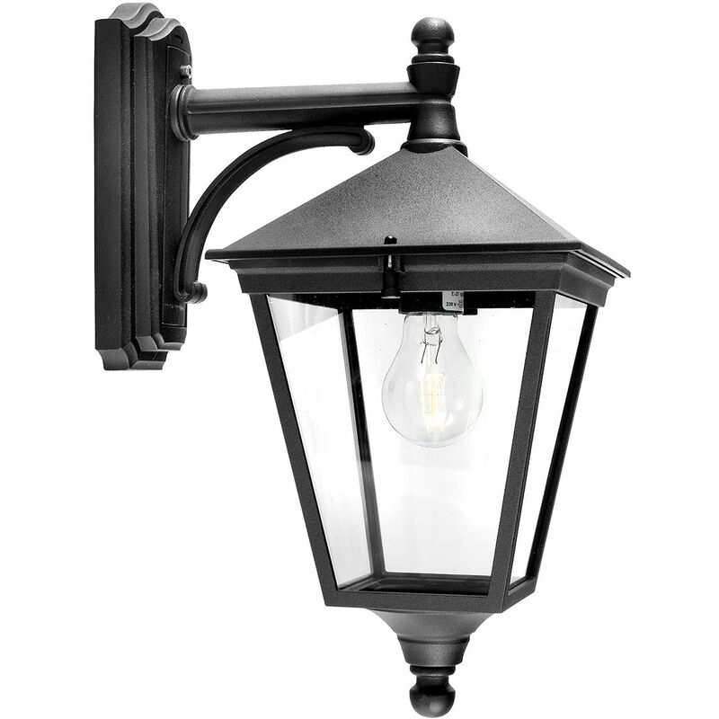 

Elstead - 1 Farolillo de pared para exterior Light Negro IP54, E27