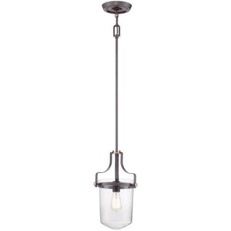 Elstead - 1 leichte Decke Mini Anhänger Western Bronze, E27