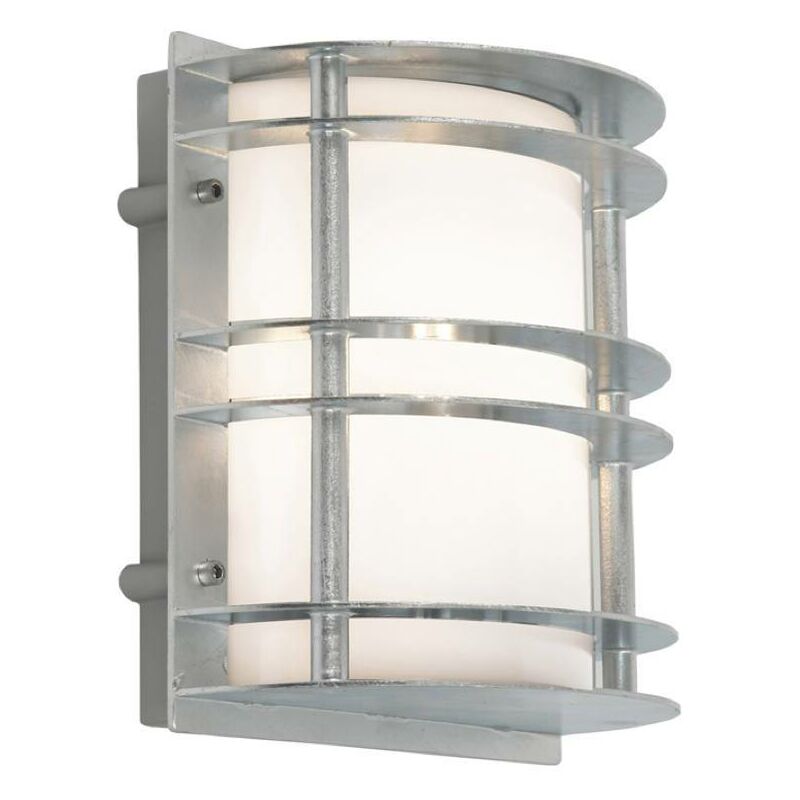 Elstead Lighting - Elstead - 1 Light Outdoor Flush Wall Light Galvanised IP55, E27