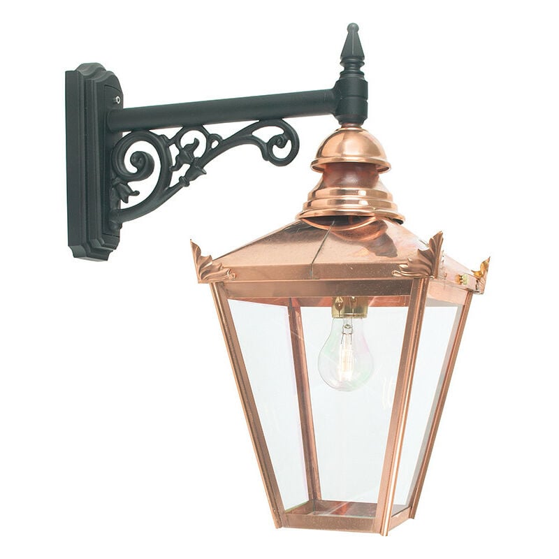 

Elstead - 1 Linterna de pared exterior ligera Cobre claro IP44, E27