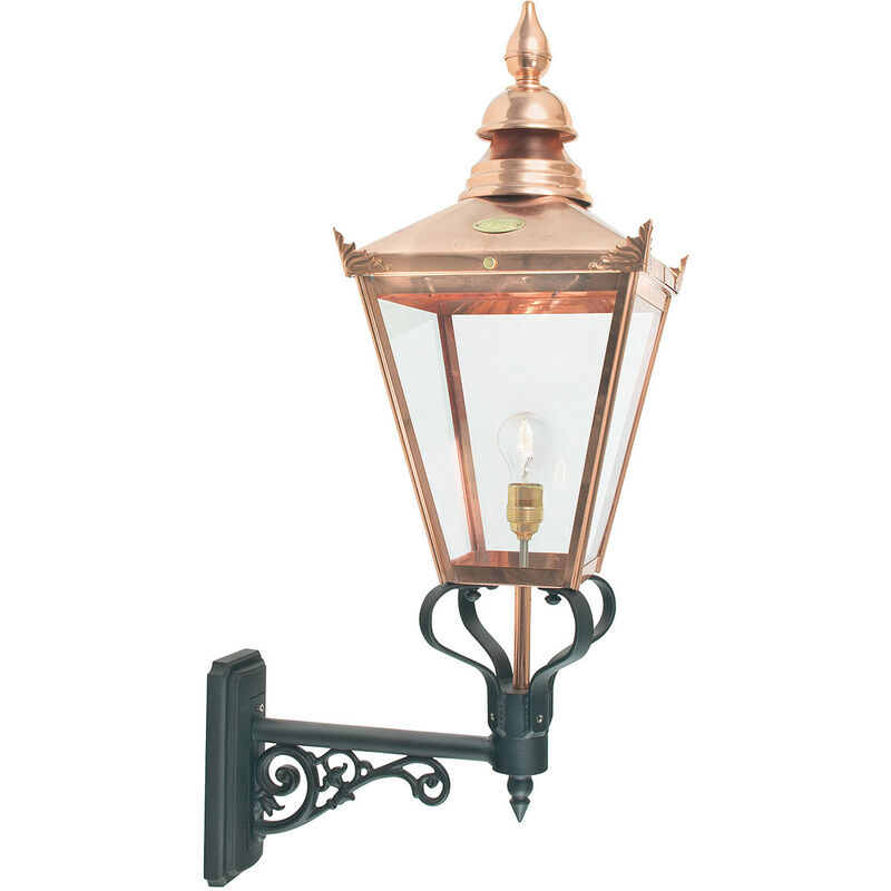 

Elstead - 1 Linterna de pared exterior ligera Cobre claro IP44, E27