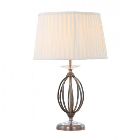Elstead Aegean - 1 lampe de table lumineuse en laiton vieilli, E27