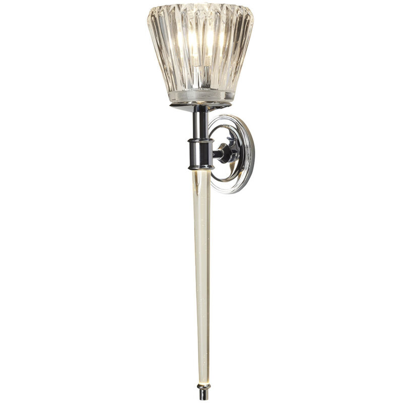 Elstead - Agatha 2 ljus inomhus vägglampa polerad krom, G9