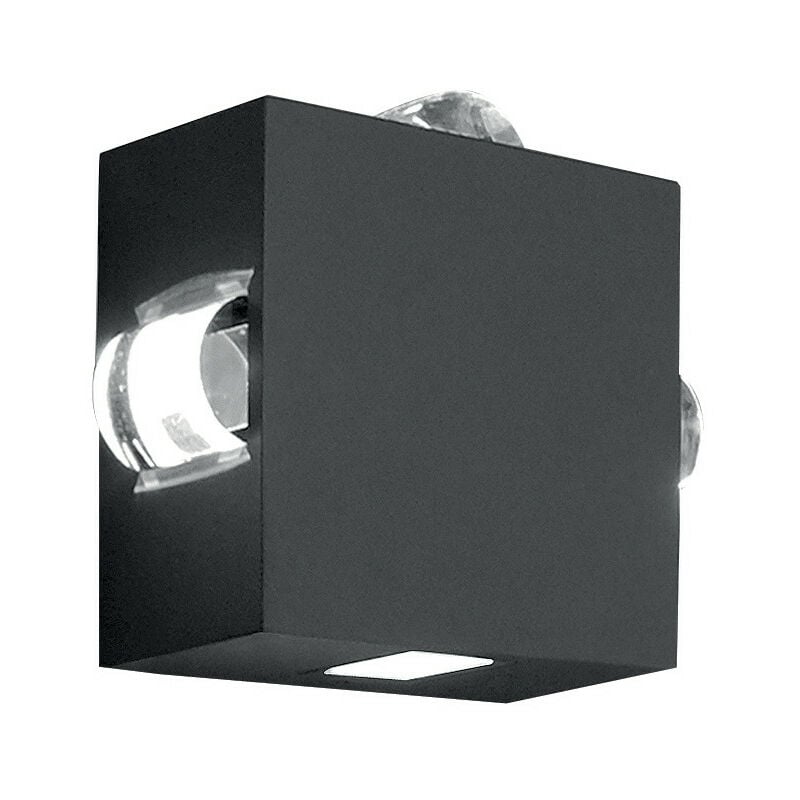 

Elstead Agner - Aplique de exterior LED 4 luces Grafito IP54