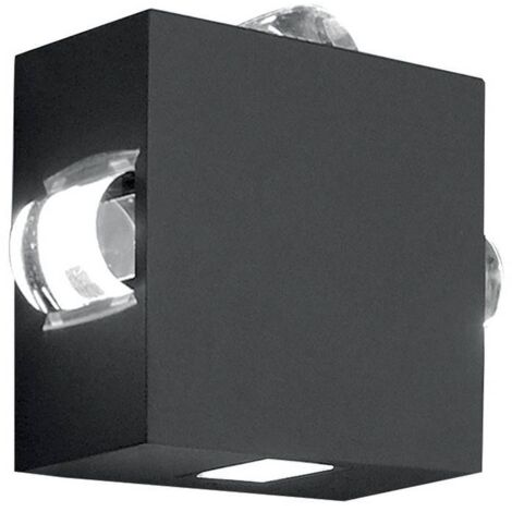 Elstead Agner - Applique da esterno a LED a 4 luci Grafite IP54