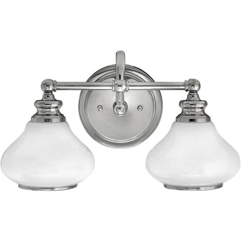 Elstead Ainsley - Applique da interno a 2 luci Cromo lucido IP44, G9