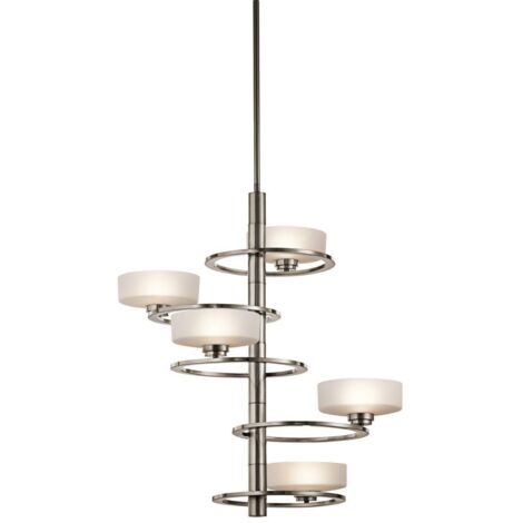 Elstead Aleeka - Lampadario a 5 luci multibraccio finitura classica peltro, G9
