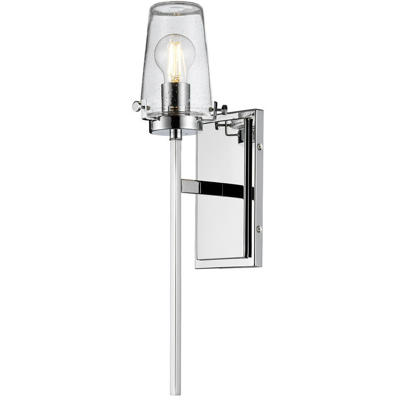 Elstead - Alton 1 Light Wall Light, Chrome, IP44, E27