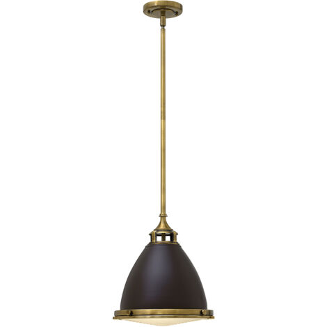 Elstead Amelia - Pendente a soffitto a cupola media 1 luce bronzo Buckeye, bronzo restaurato, E27