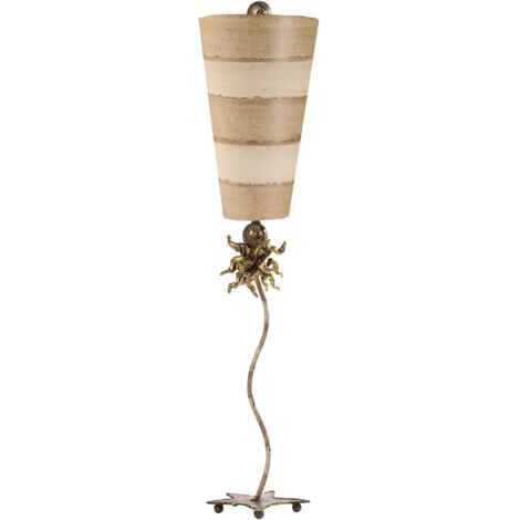 Elstead Anemone - Lampada da tavolo 1 luce crema, marrone chiaro, E27