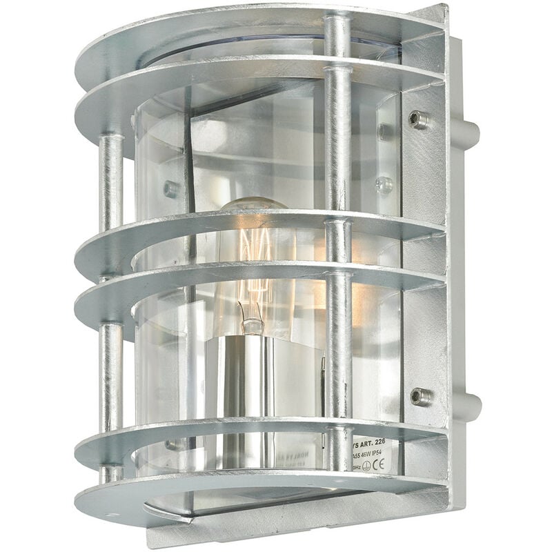 

Elstead - Aplique de empotrar de exterior 1 luz Galvanizado IP55, E27