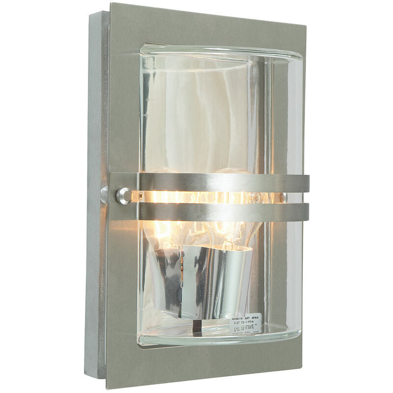 

Elstead - Aplique de empotrar para exterior 1 luz Acero inoxidable IP54, E27