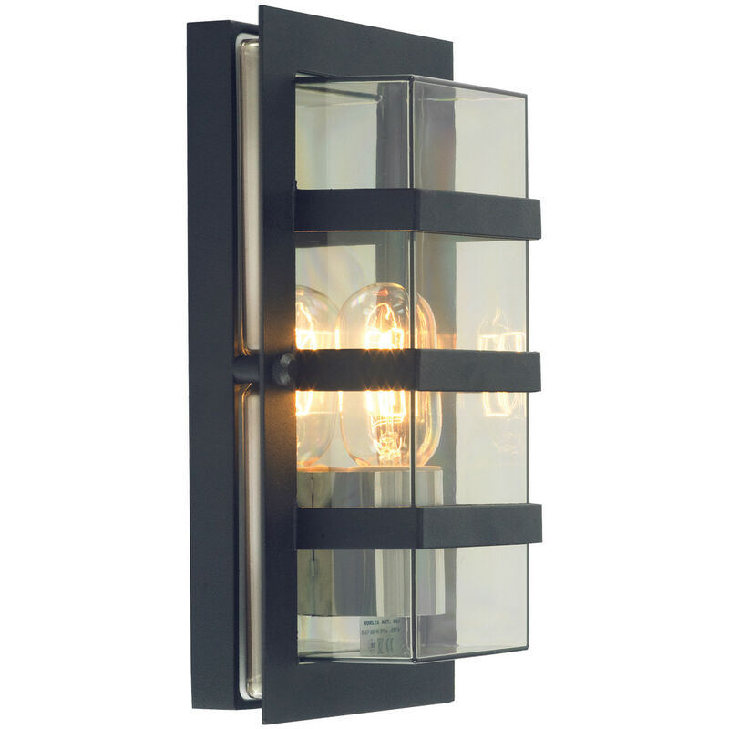 

Elstead - Aplique de pared exterior 1 luz Negro IP54, E27