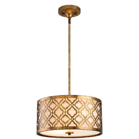 Elstead Arabella - Pendente Duo-Mount da soffitto rotondo medio a 2 luci oro, E27