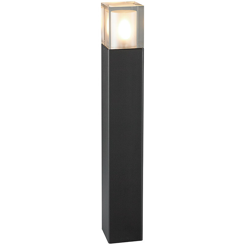 Arendal Outdoor Large Bollard, Black, IP65, E27 - Elstead