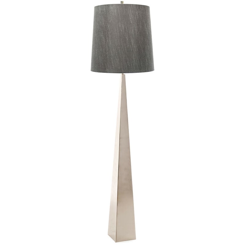 Ascent - 1 Light Floor Lamp Polished Nickel, E27 - Elstead