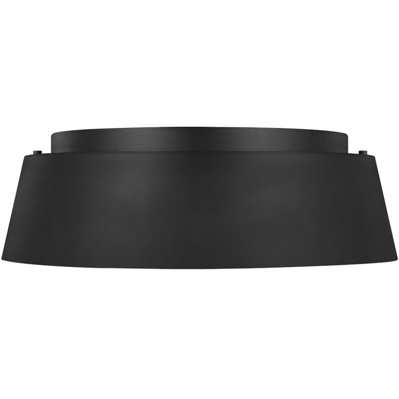 Elstead - Asher 3 Light Flush Deckenleuchte, Midnight Black, E14