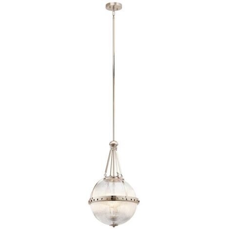 Elstead Aster - 3 Light Globe Deckenanhänger aus poliertem Nickel, E14