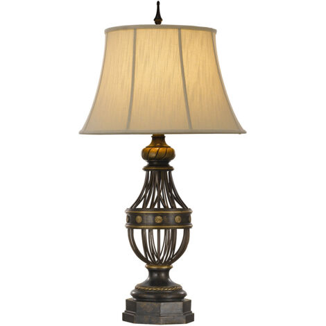 Elstead Augustine - 1 Leuchttischlampe Antikbraun, E27