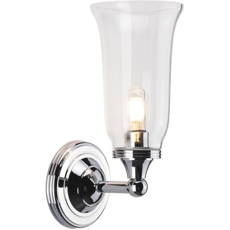Austen - Applique da parete per bagno 1 luce Cromo lucido IP44, G9 - Elstead