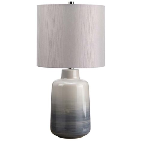 Elstead Bacari - 1 leichte kleine Tischlampe grau, blau, E27