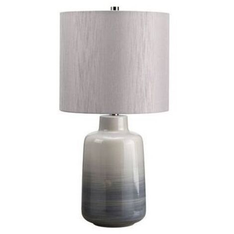 Elstead Bacari - Petite Lampe de Table 1 Lumière Gris, Bleu, E27