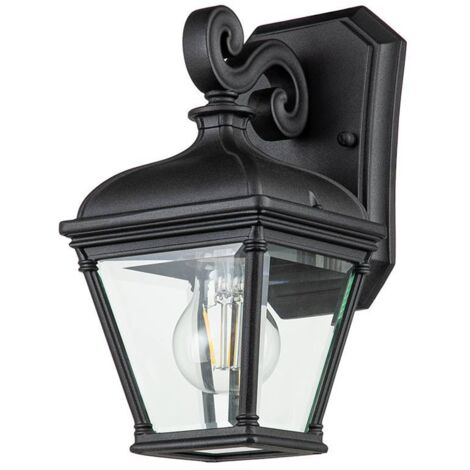 Elstead Bayview Lanterna da esterno a parete nera, IP44