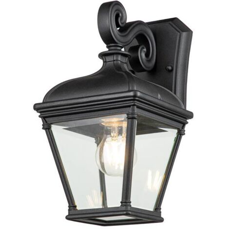 Elstead Bayview Lanterna da esterno a parete nera, IP44