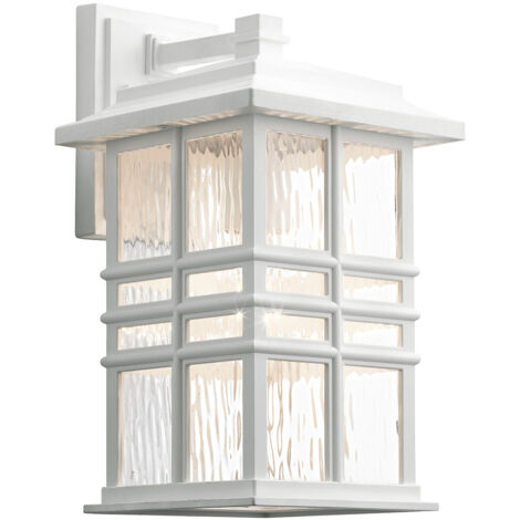 Elstead Beacon Square lanterna da parete per esterni 1 luce, bianco, IP44, E27