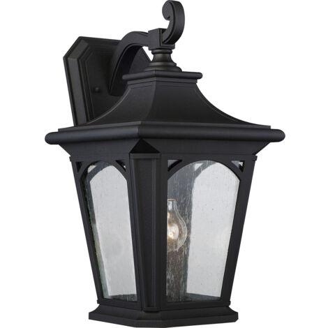 Elstead Bedford - 1 leichte große Wandlaterne - Mystic Black Finish, E27