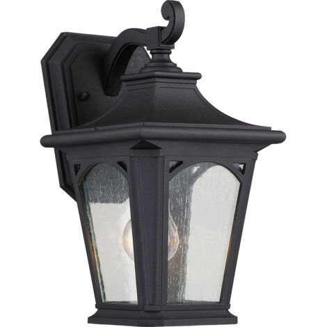 Elstead Bedford - 1 leichte kleine Wandlaterne - Mystic Black Finish, E27