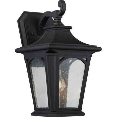 Elstead Bedford - 1 leichte mittlere Wandlaterne - Mystic Black Finish, E27