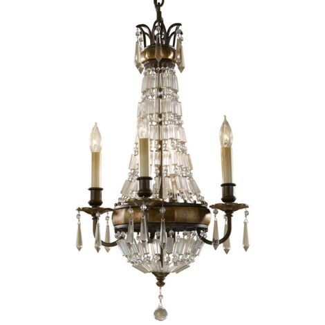 Elstead Bellini - Kronleuchter 4 Light British Bronze Finish, E14