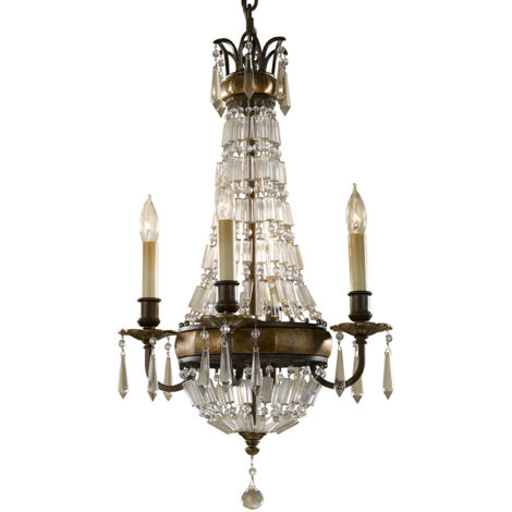Elstead Bellini - Lampadario a 4 Luci Finitura Bronzo Britannico, E14