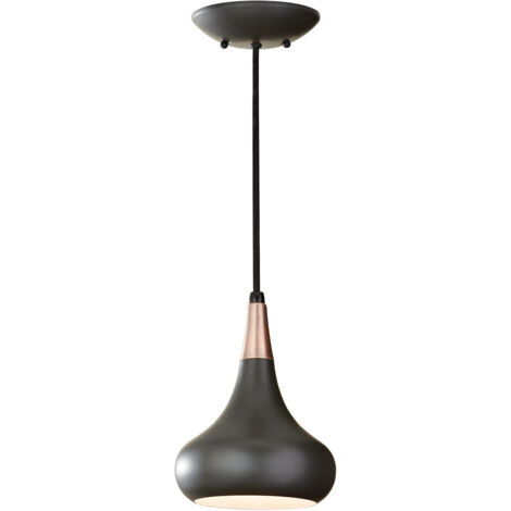 Elstead Beso - 1 Light Dome Deckenanhänger Dark Bronze, E27