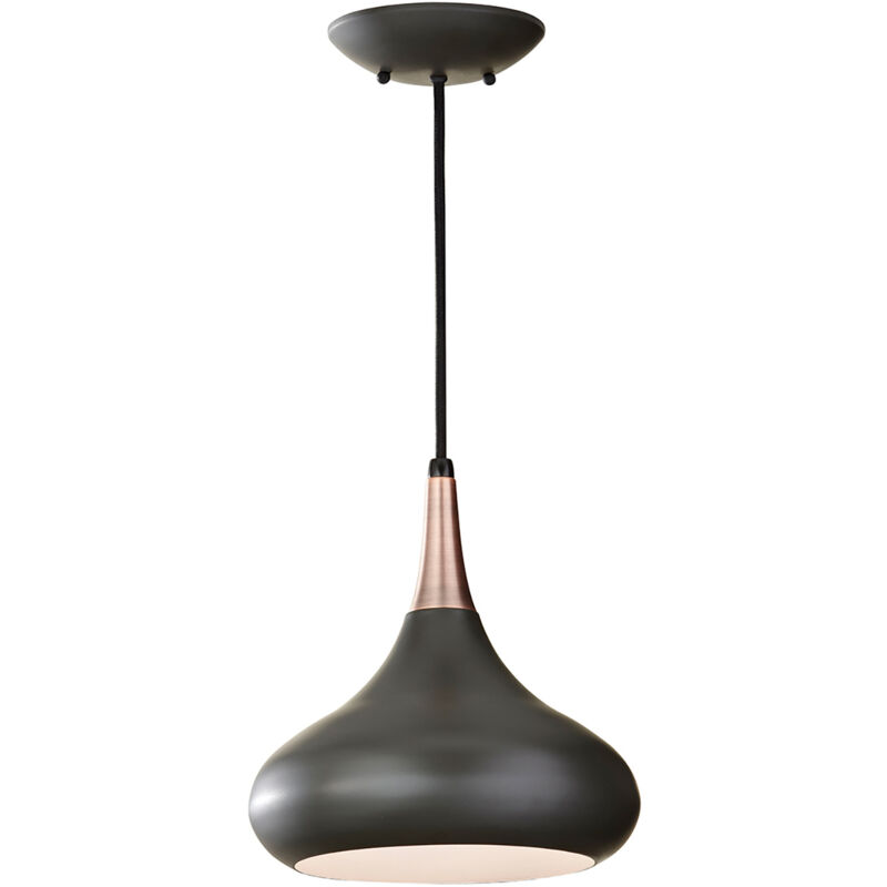 Sospensione Contemporanea Beso Acciaio Bronzo Scuro 1 Luce E27 D25,4Cm