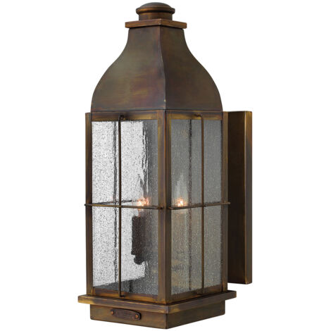 Elstead Bingham - Grande lanterne murale extérieure à 3 ampoules Sienna IP44, E14