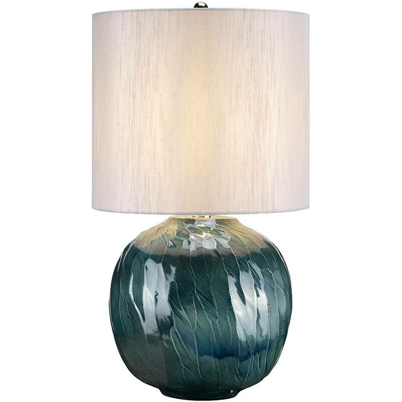 Elstead Lighting - Elstead Blue Globe - 1 Light Table Lamp Blue, E27