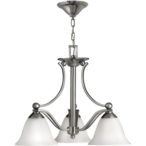 Elstead Bolla - Lampadario Multi Braccio 3 Luci Finitura Nichel Spazzolato, E27