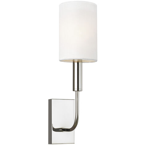 Elstead Brianna 1 Licht Wandleuchte, Nickel poliert, E14